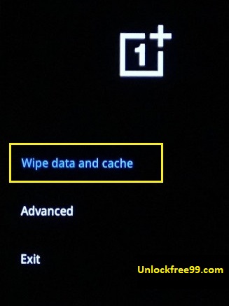 Oneplus Hard Reset Wipe data option